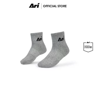 ARI DAILY KIDS QUARTER SOCKS - BLACK/GREY/WHITE (AHW1406-01) ถุงเท้าเด็ก อาริ แพ็ค 3 สีดำเทาขาว