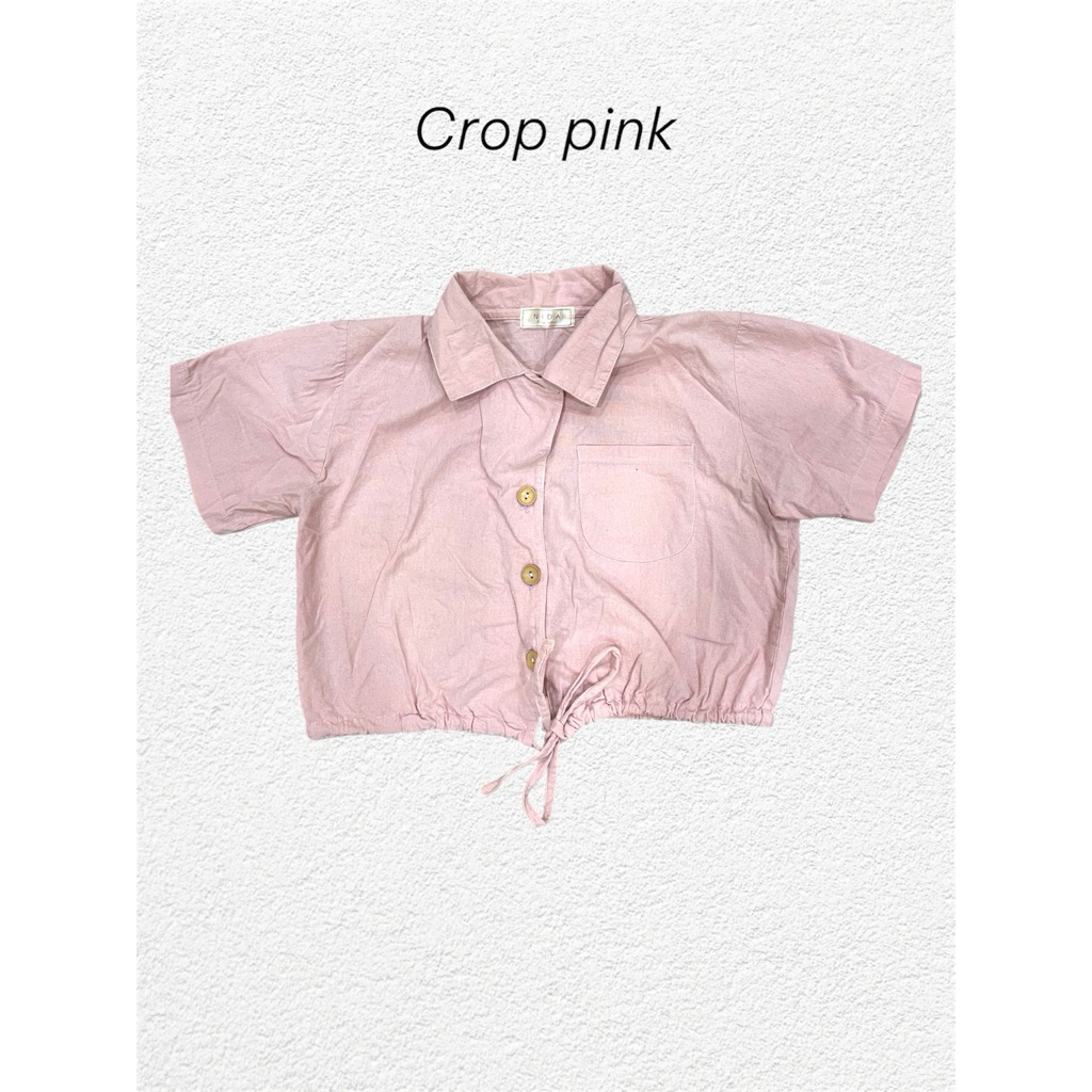 ป้าย NIDA เสื้อเชิ้ตคอปก ผ้าฝ้ายลินิน💗