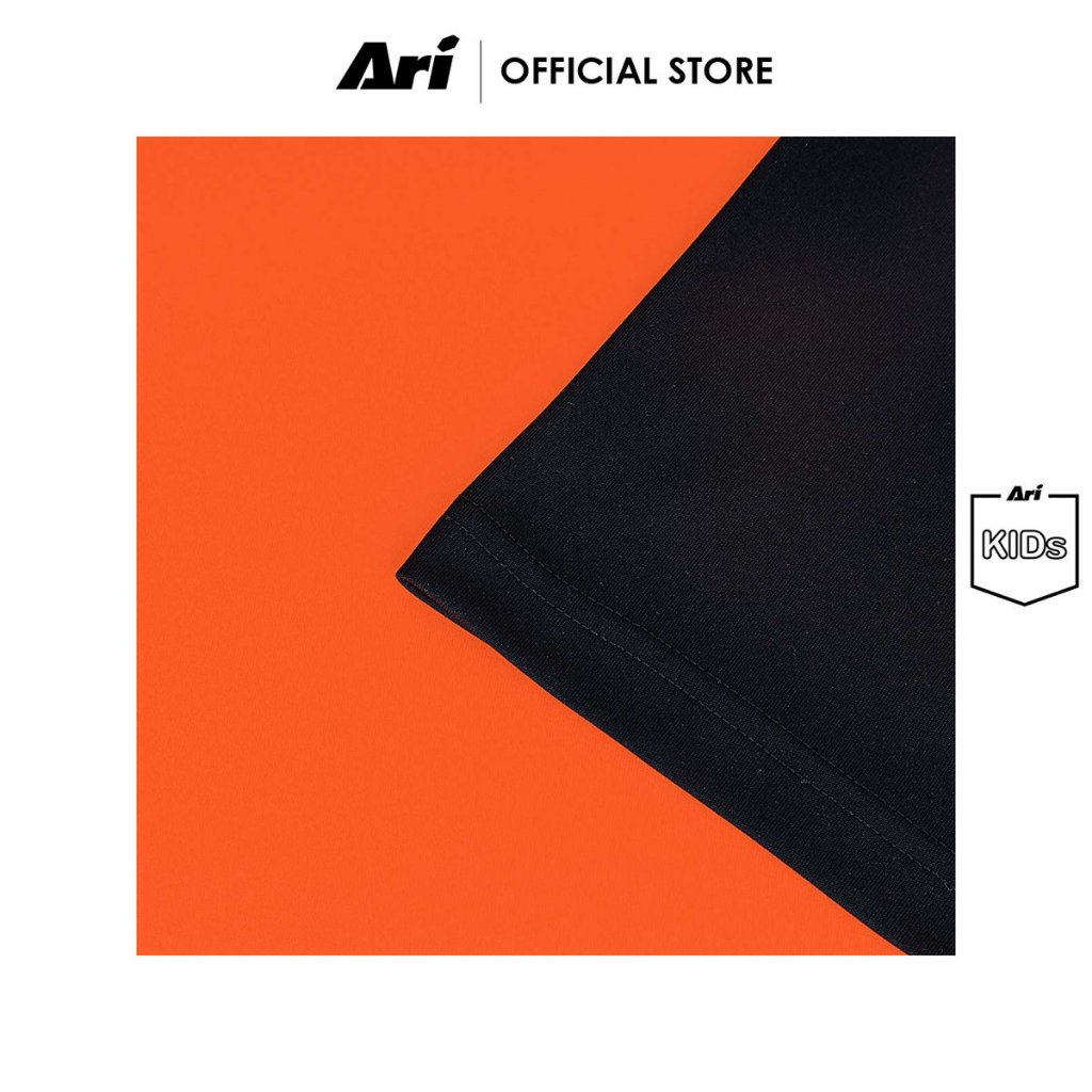 ARI KIDS ESSENTIAL 2TONES TEAM JERSEY - NEON ORANGE/BLACK (AAP2423-30) เสื้อฟุตบอล เด็ก อาริ ESSENTIAL 2TONES สีส้มดำ - รูปที่ 3
