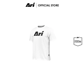 ARI KIDS ESSENTIAL SIGNATURE TEE - WHITE/BLACK (AAP2813-02) เสื้อยืด เด็ก อาริ ESSENTIAL SIGNATURE สีขาว