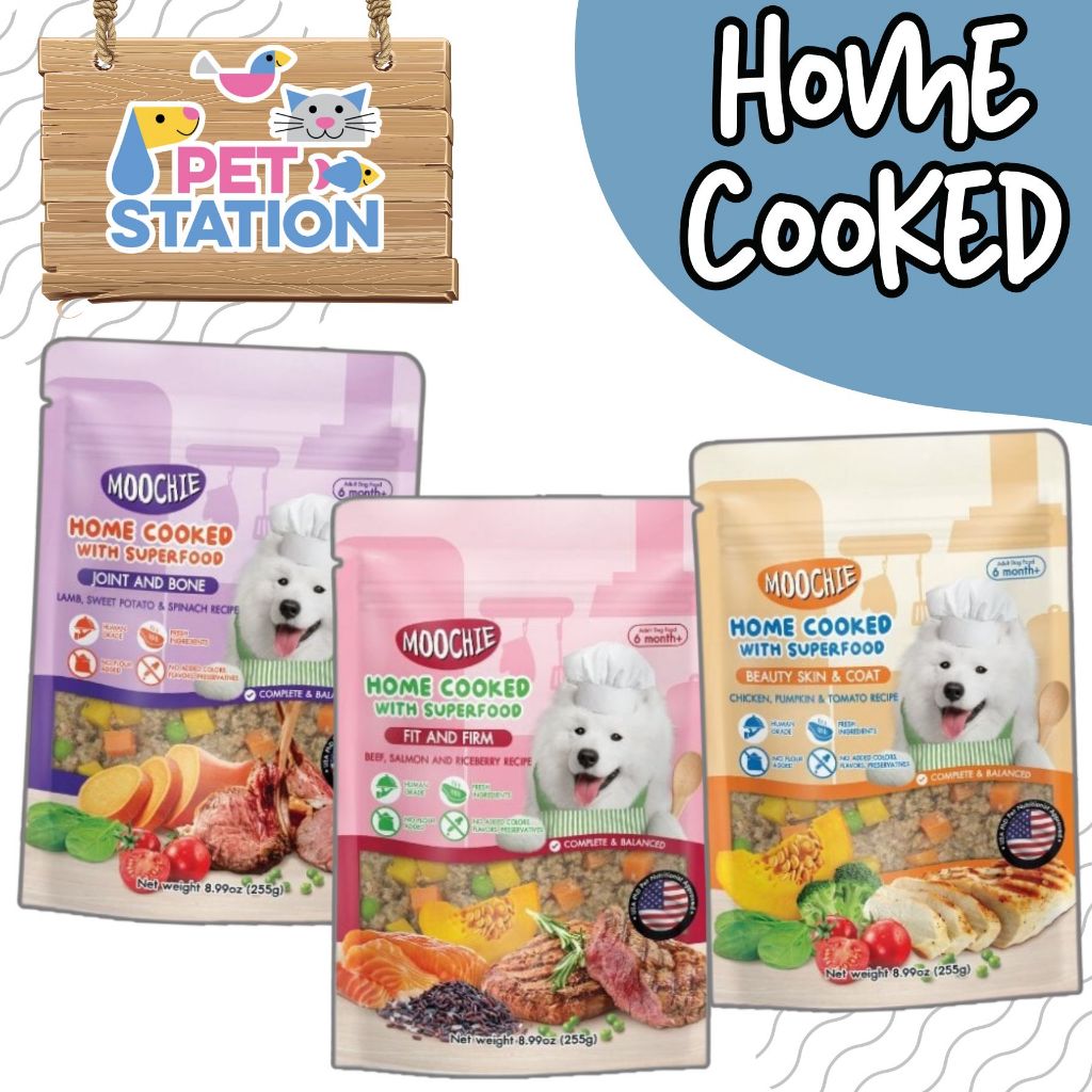 Moochie Home cooked อาหารสุนัขปรุงสุกพร้อมทาน ขนาด 255g.