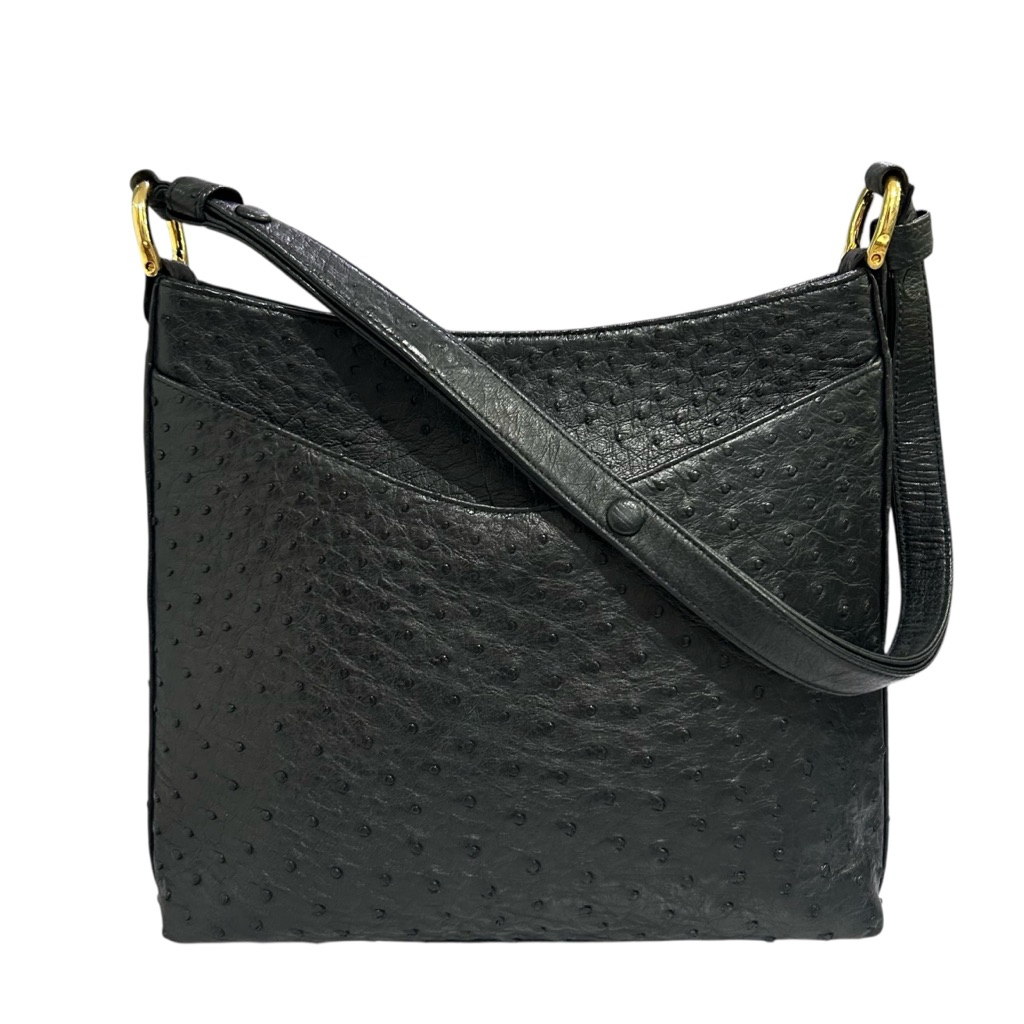 กระเป๋าหนังนกกระจอกเทศแท้ OSTRICH LEATHER 2-way bag