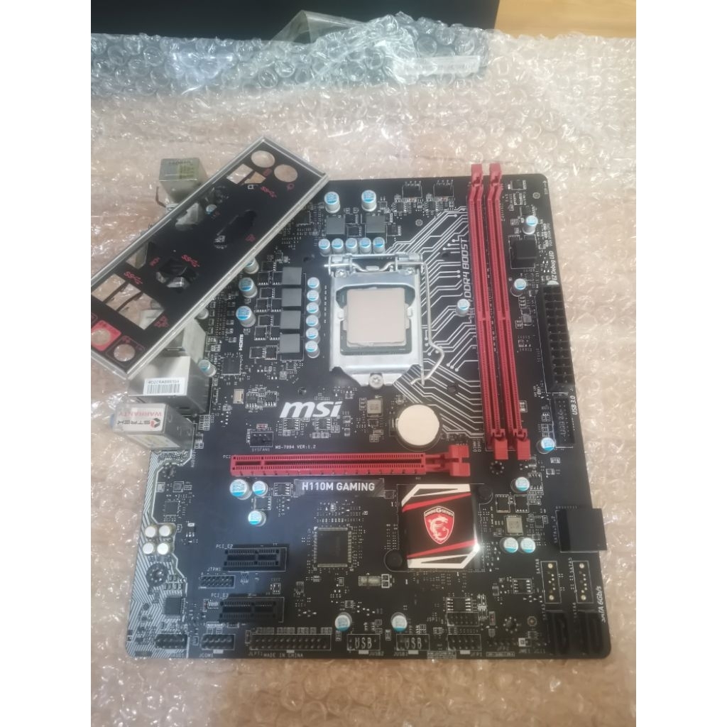 (หลุดจำนำ)​มัดรวมคู่​  บอร์ด​MSI.H110M​+CPU.I5.6500​  ไม่มีพัดลม