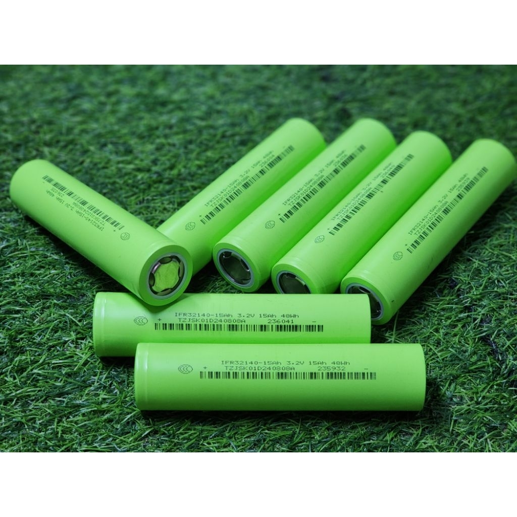 32140 3.2V 15Ah เกรดA แท้ **สีเขียว**  เครื่องเสียง อุปกรณ์บลูทูธ DIY