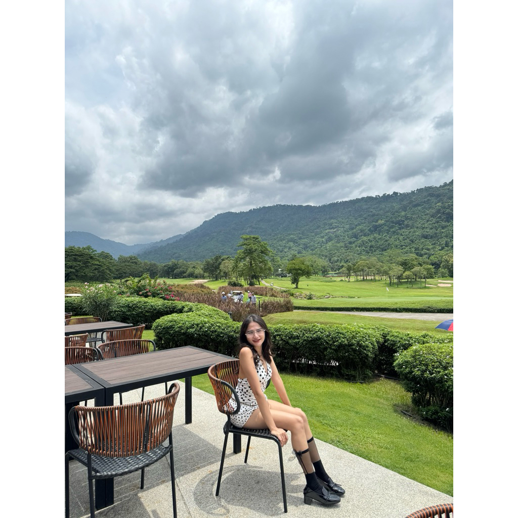 Polka dot กางเกงบอลลูน xs ใส่ครั้งเดียว