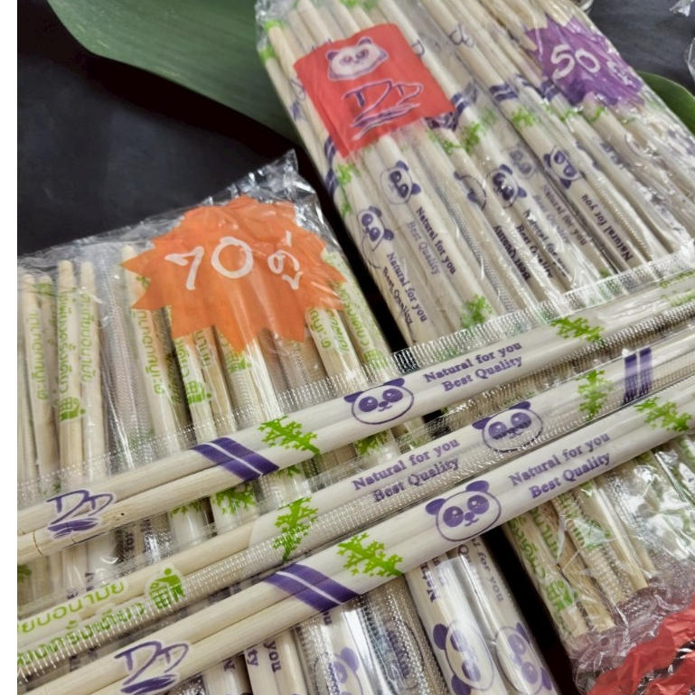Hiso ตะเกียบไม้ ตะเกียบอนามัย ตะเกียบ ใช้แล้วทิ้ง บรรจุ 2800 คู่/ 2500 คู่ คุณภาพดี ขนาด 22 cm