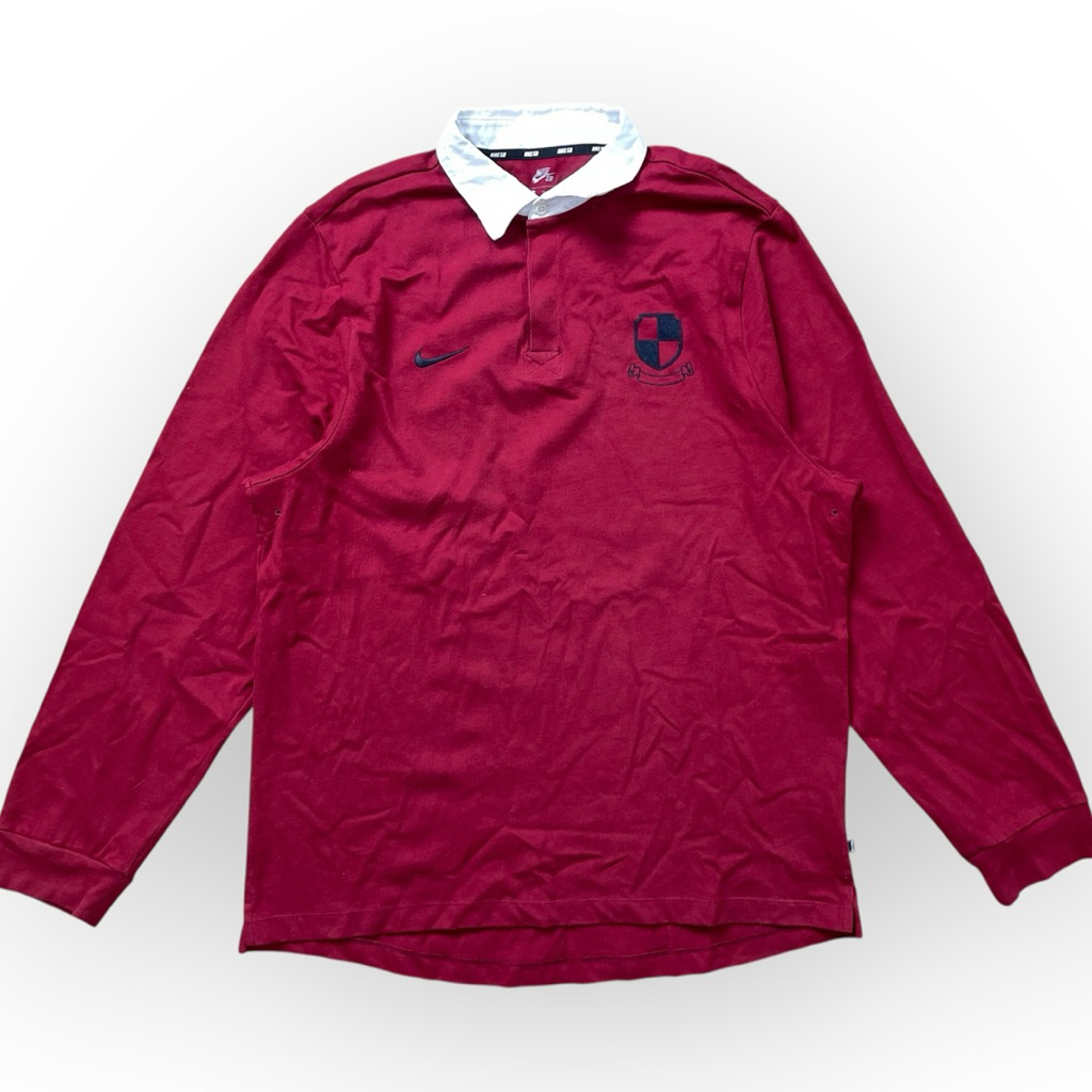 N !ke SB Polo Rugby Red Shirt