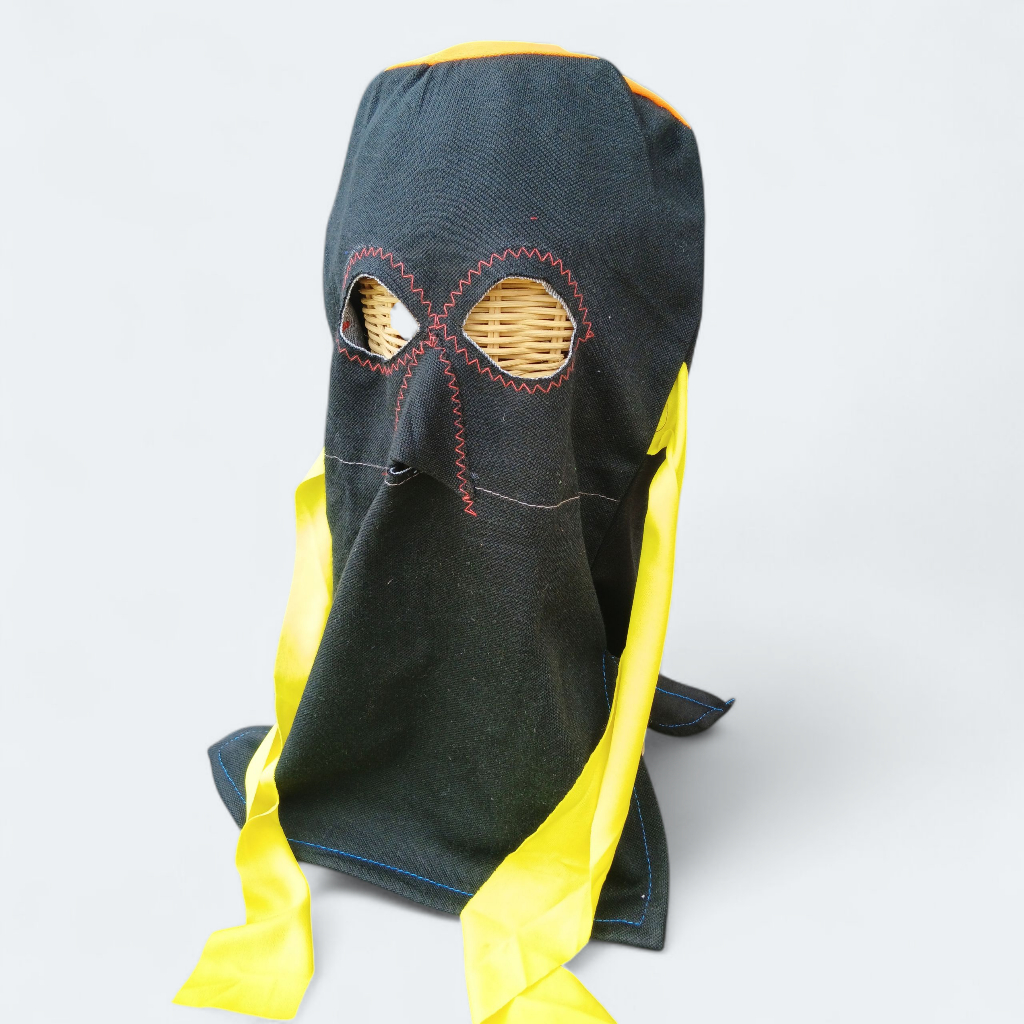 (10 ใบ) โม่งเจาะตา โม่งคลุมหน้า 2 ตา 1 จมูก ใส่กันแดด โม่งผ้า ทำไร่ทำนา เกษตรกร โม่งเหยี่ยว หมวกไอ้โม่ง คละสี ฟรีไซส์