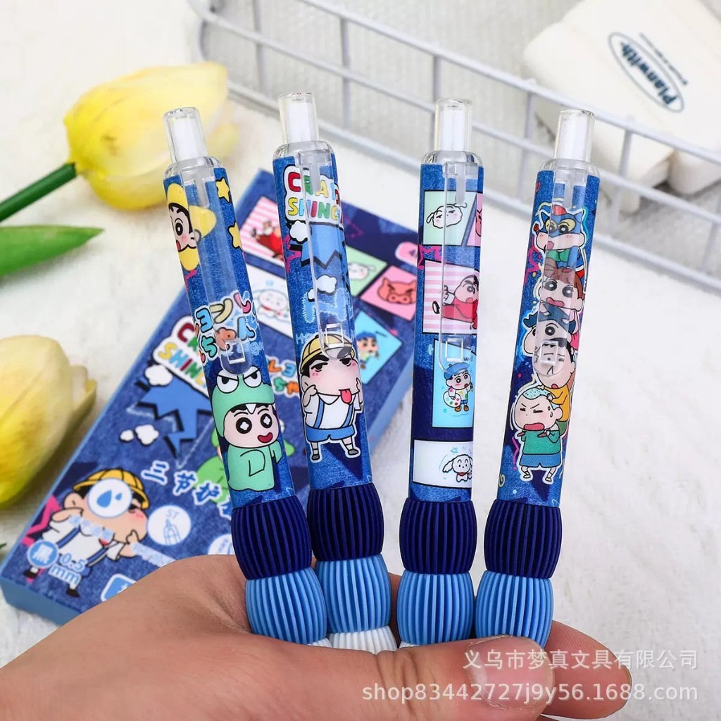 ปากกาเจลคิดตี้-ชินจัง ด้ามจับแบบมีฟองน้ำ สบายไม่เจ็บมือ  ปากกาลุกลื่น - รูปที่ 3