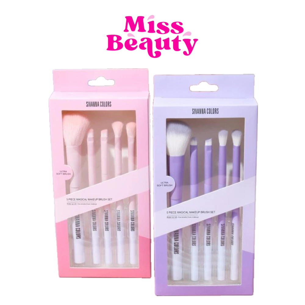 BR12 Sivanna Colors 5 Piece Magical Makeup Brush Set ซีเวนน่า 5 พีส เมจิคเคิล เอ