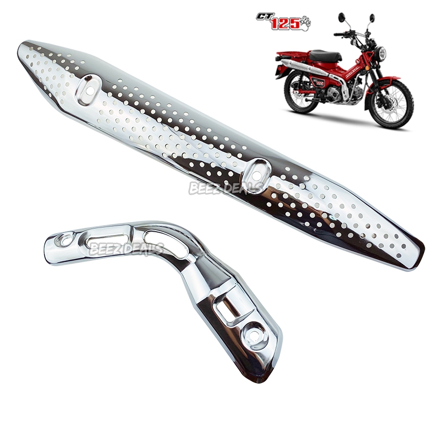 ฝาครอบท่อไอเสีย (โครเมี่ยม) กันร้อนท่อ Honda CT125