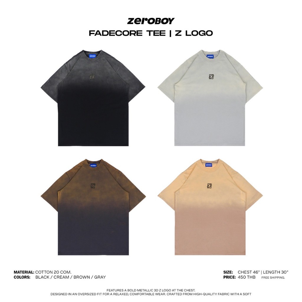 ZEROBOY – FADECORE TEE " Z " LOGO