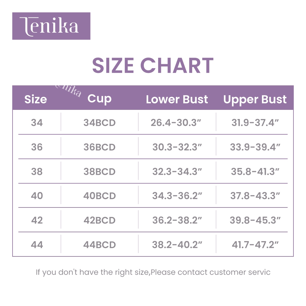 TENIKA สื้อในไซส์ใหญ่ ไร้โครง Plus Size Bra เก็บทรงคัพ กระชับรอบลำตัว 2PCS — صورة 2