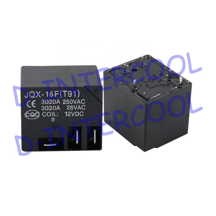รีเลย์ใหม่ QIANJI JQX-30F (T91) แพ็ค 2 ตัว By D-intercool จำหน่ายอะไหล่ , น้ำยาแอร์ทุกชนิด