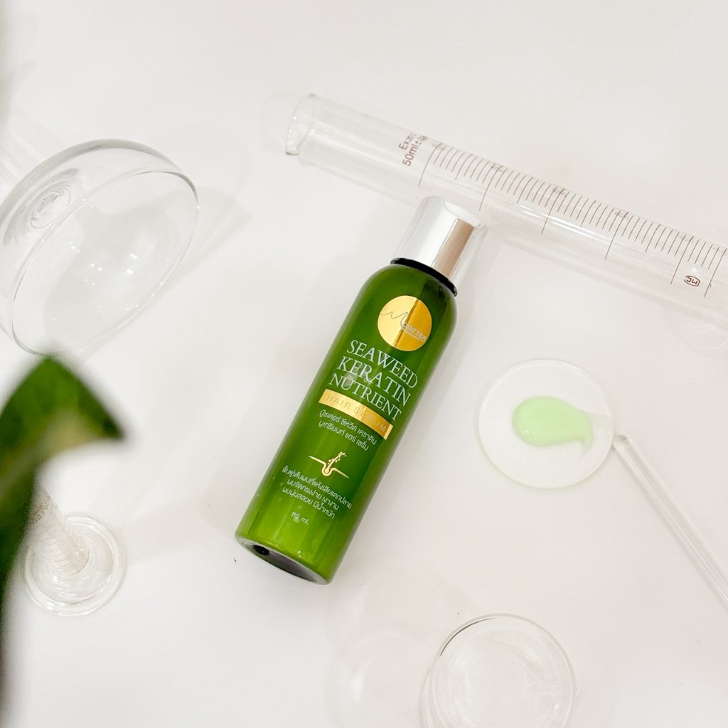 [ขนาดพกพา 110 มล.] มู๊ซเตอร์ ซีหวีด เคราติน นูเทรียนท์ แฮร์ เซรั่ม (MOOZTER SEAWEED KERATIN NUTRIENT HAIR SERUM) - รูปที่ 4