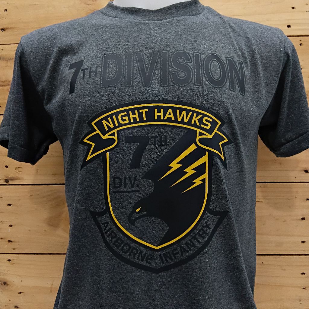 เสื้อทหารสีเทา ARMY AIRBORNE ผ้าบาง คอกลม ไม่มีตะเข็บข้าง วินเทจ ผู้ชาย ผู้หญิง