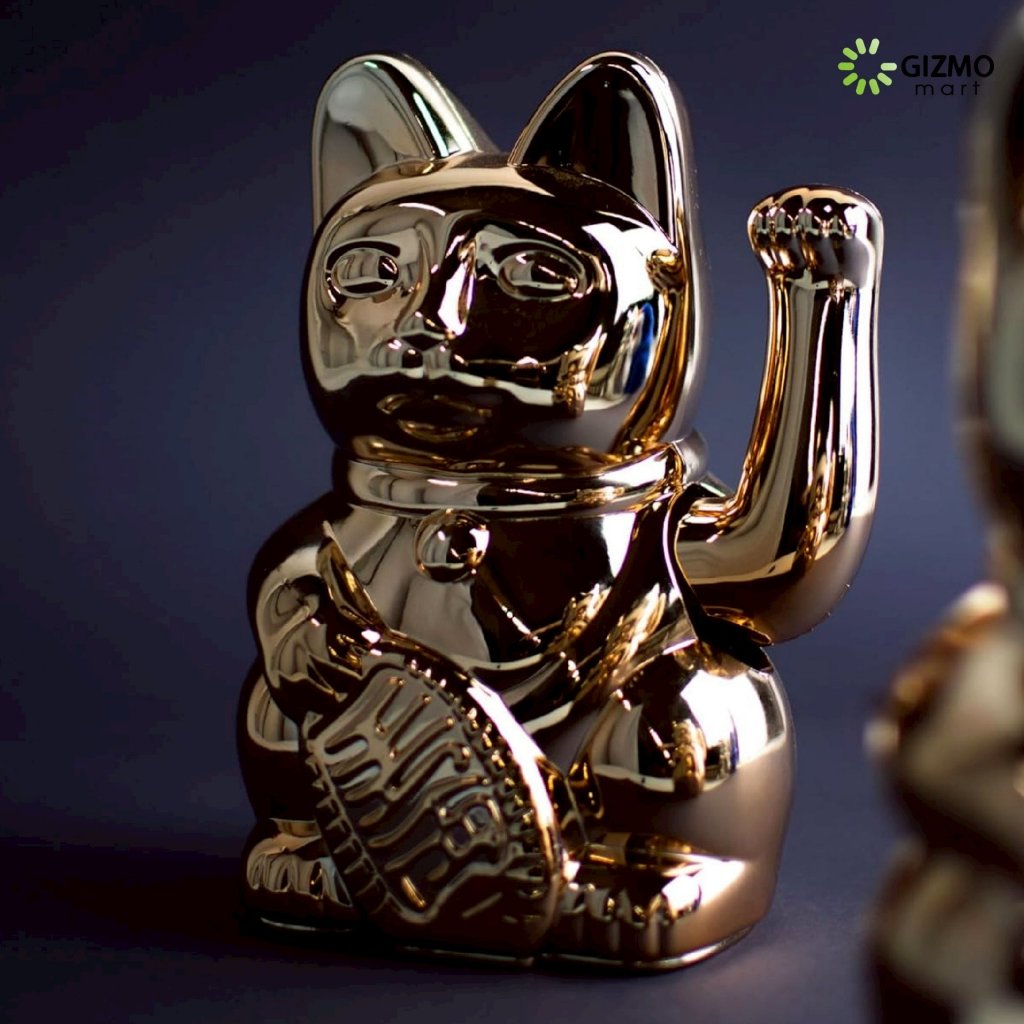 lucky cat cosmic shiny แมวกวักนำโชค เรียกทรัพย์ โชคลาภ มั่งคั่ง ขนาด 15 CM. สีเงิน สีชมพู สีเขียว สีทองแดง สีน้ำเงิน ราคา ถูกที่สุด ดีลบีเคเค แกลเลอรีภาพที่ 7