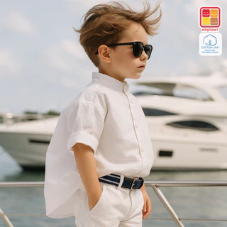 กางเกงขาสั้นเด็ก ปรับเอวได้ทั้งสองด้าน ผ้าฝ้าย100% อายุ0-14ปี ของแท้จาก KidsplanetOfficial (3361P 3367P)