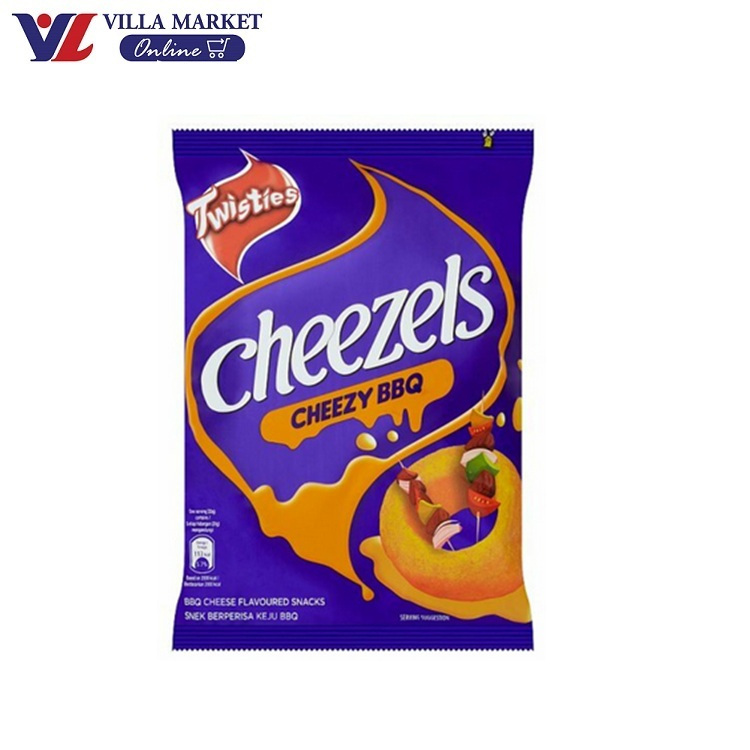 ชีเซลส์ ขนมข้าวโพดอบกรอบ รสบาร์บีคิวชีส 60กรัม Cheezels Bbq Cheese Snacks