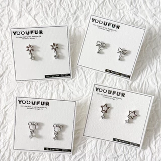 ✧‧₊˚ ✿ ต่างหูตุ้งติ้ง ก้านเงิน 🐋•ꕤ [พร้อมส่งใส่โค้ดลดเพิ่ม]