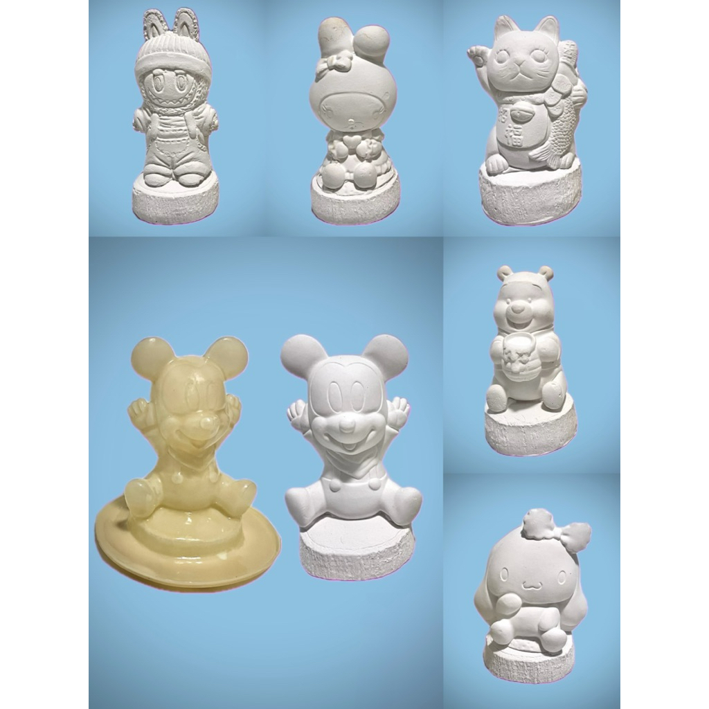 แม่พิมพ์ยังพาราสำหรับเทตุ๊กตาปูนปาสเตอร์✨ ขนาด 4-6 inch