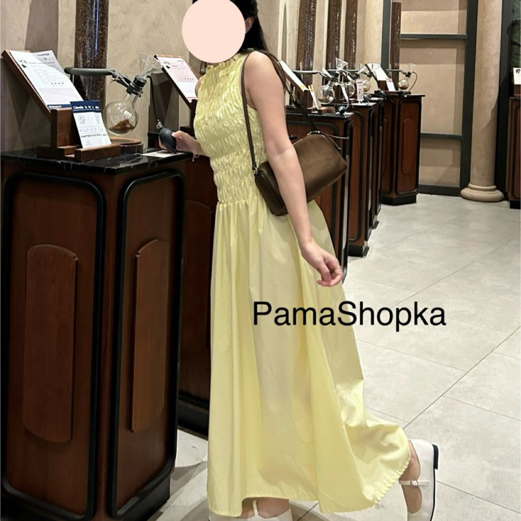 3pcs.basket : Sunshine dress เดรสยาว สีเหลือง