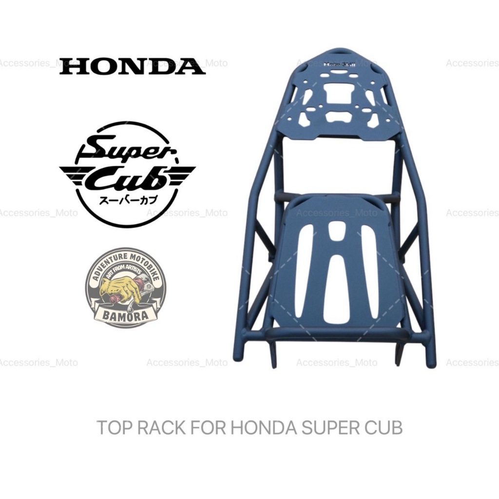 แร็คท้าย (Motoskill) สำหรับ HONDA Super Cub C125 / Top Rack (เฉพาะแร็คท้าย ไม่รวมแร็คข้าง)