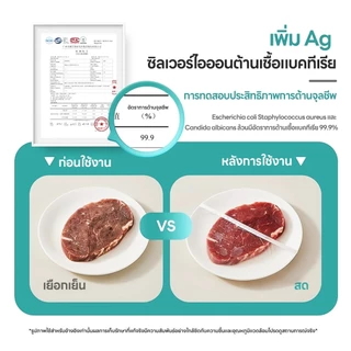 Jasmeen ฟิล์มห่ออาหาร ชุดพลาสติกห่ออาหารแบบใช้แล้วทิ้ง เกรดอาหาร กันฝุ่นห่อทิ้งถุงเก็บสด ที่ครอบอาหาร แรปจาน 100 ชิ้น