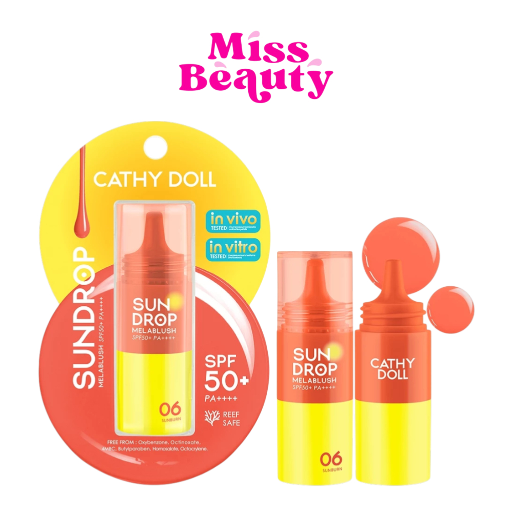 Cathy doll sundrop melablush Spf50+ Pa+++ เคที่ดอลล์ ซันดรอปเมลาบลัช 6 กรัม