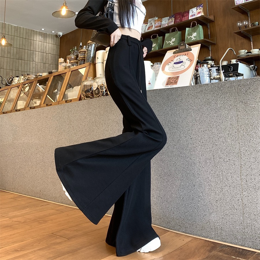 กางเกงขายาว กางเกงลำลอง เอวยืดได้ มีเชือกที่เอว ทรงหลวม#91243 - รูปที่ 4