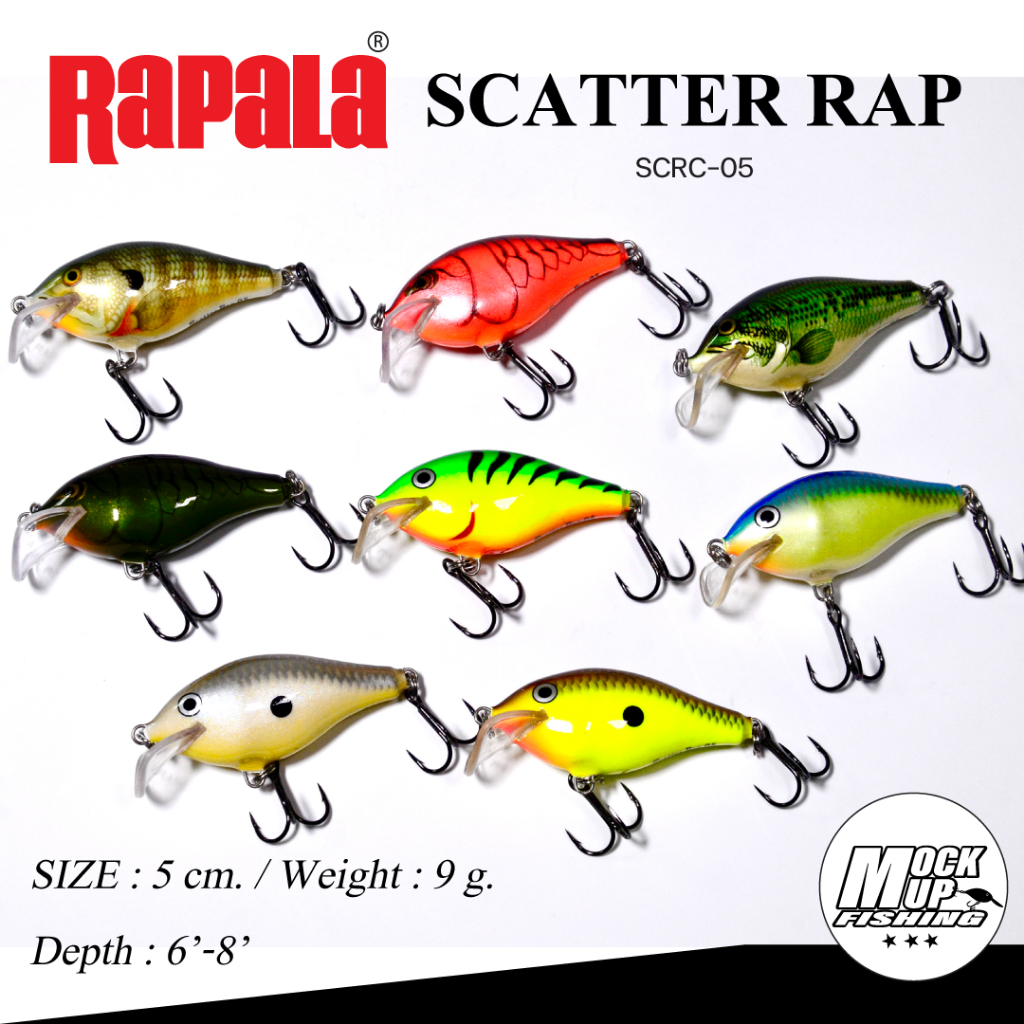 เหยื่อปลอม RAPARA รุ่น SCATTER RAP SERIES -CRANK- ขนาด 5 ซม.