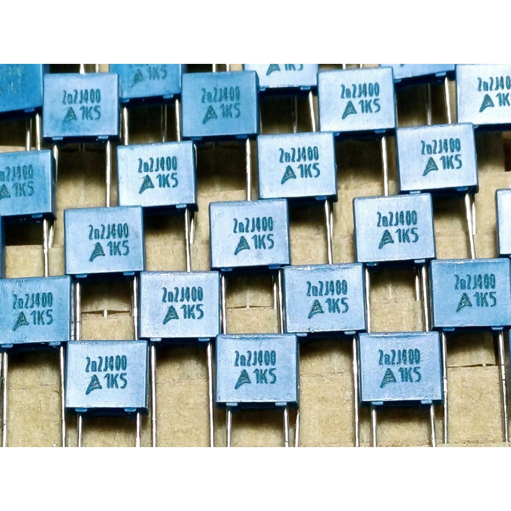 (ราคา 10ตัว) Epcos 0.0022uf 2.2nf 222  j 400v polyester film capacitor MKT ตัวเก็บประจุ คาปาซิเตอร์ 