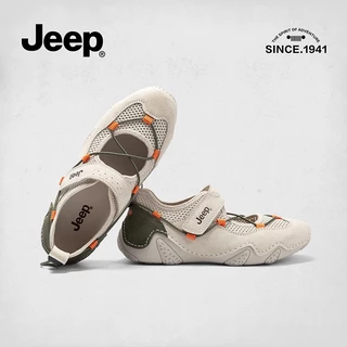 🇹🇭พร้อมส่ง🇹🇭JEEP รองเท้าแมรี่เจนผู้หญิง รุ่นใหม่ ระบายอากาศดี ไม่อับเท้า น้ำหนักเบา รองเท้าผ้าใบตาข่ายแฟชั่น