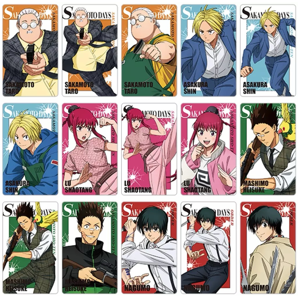 (พร้อมส่ง) SAKAMOTO DAYS ซองสุ่มการ์ดอนิเมะซากาโมโต้เดย์  1ซองจำนวน2ใบ สะสม15แบบ