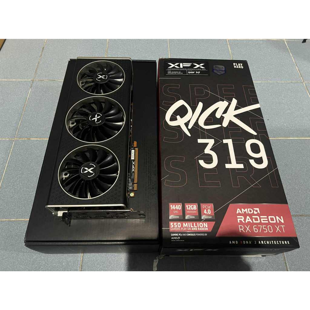 RX6750XT 12GB XFX Qick มือสอง ราคาสุดคุ้ม