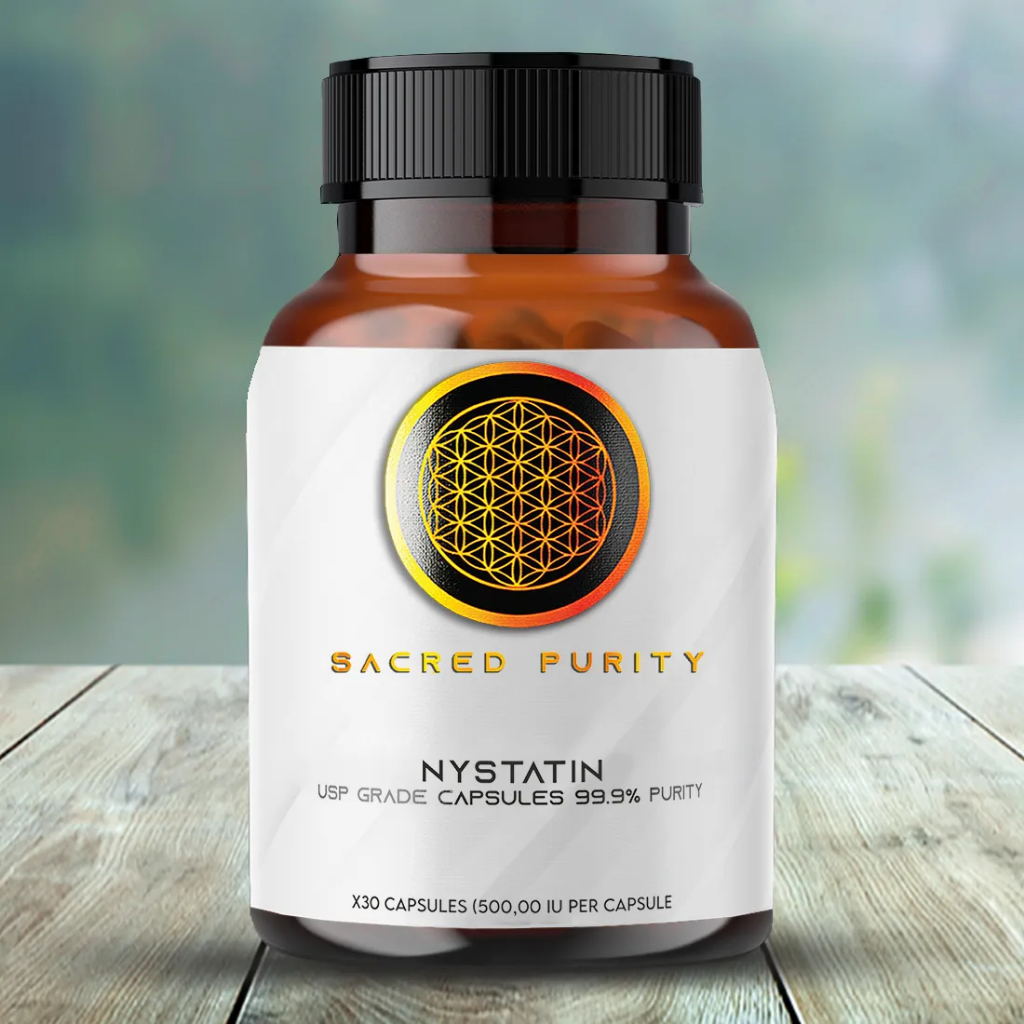 Sacred Purity's  N_y_s_t_a_t_i_n (NYS) USP grade (>99% purity) Capsules