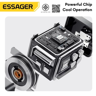 Essager เครื่องชาร์จ USB Type C 65W พร้อมสายเคเบิล อะแดปเตอร์ชาร์จเร็ว USB C สำหรับโทรศัพท์ แล็ปท็อป GAN SOC