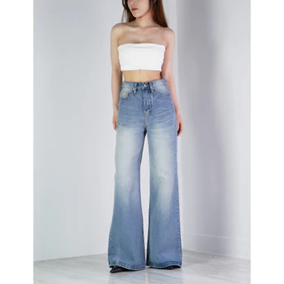 VALAW - Flare Jeans กางเกงยีนส์ทรงกระบอกกลางกึ่งใหญ่ปลายบาน Clothing ผู้หญิง