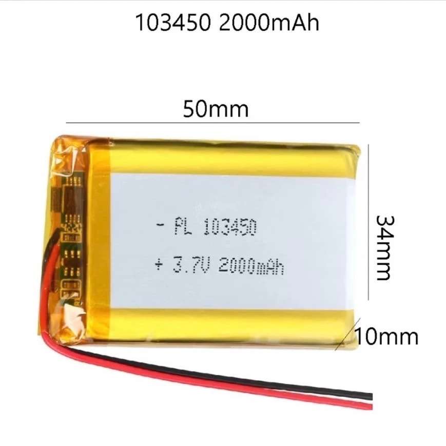 แบตเตอรี่ลิเธียม 3.7V 250mAh สำหรับอุปกรณ์ขนาดเล็ก thumbnail 4