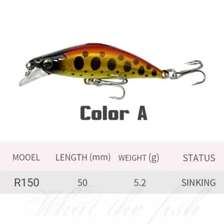 เหยื่อปลั๊ก UL Sinking 5cm 5.2กรัม เหยื่อตกปลากระสูบ R150