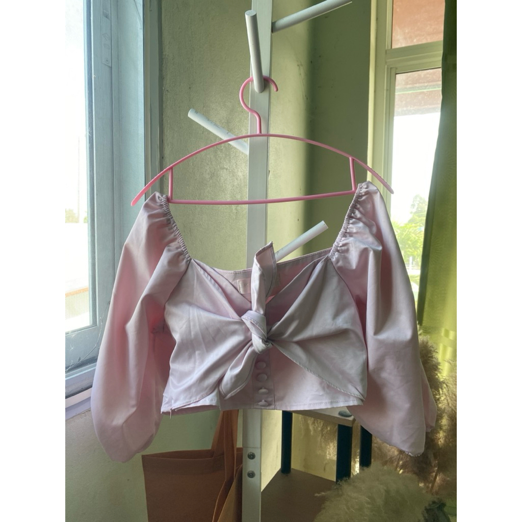 เสื้อแขนพอง Promthong มือสองผ้าดี