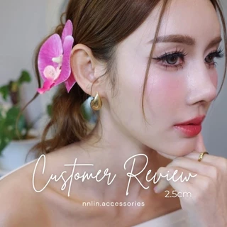 💫 nnlin. TearDrop ต่างหูหยดน้ำ ชุบทอง 24K (Stainless Steel / S925)