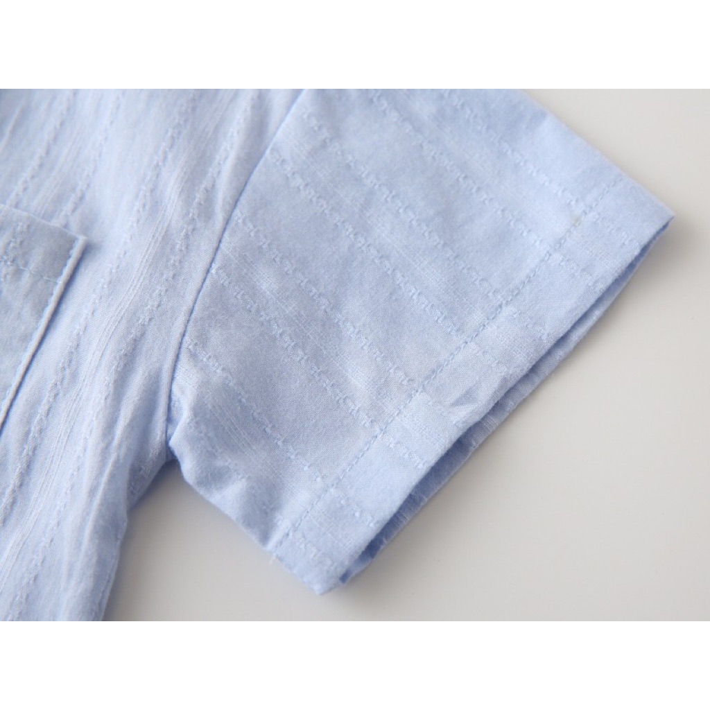 AB291 เสื้อเชิ้ตเด็ก ผ้าใส่สบาย เสื้อแขนสั้น แฟชั่นเด็ก รูปที่ 7