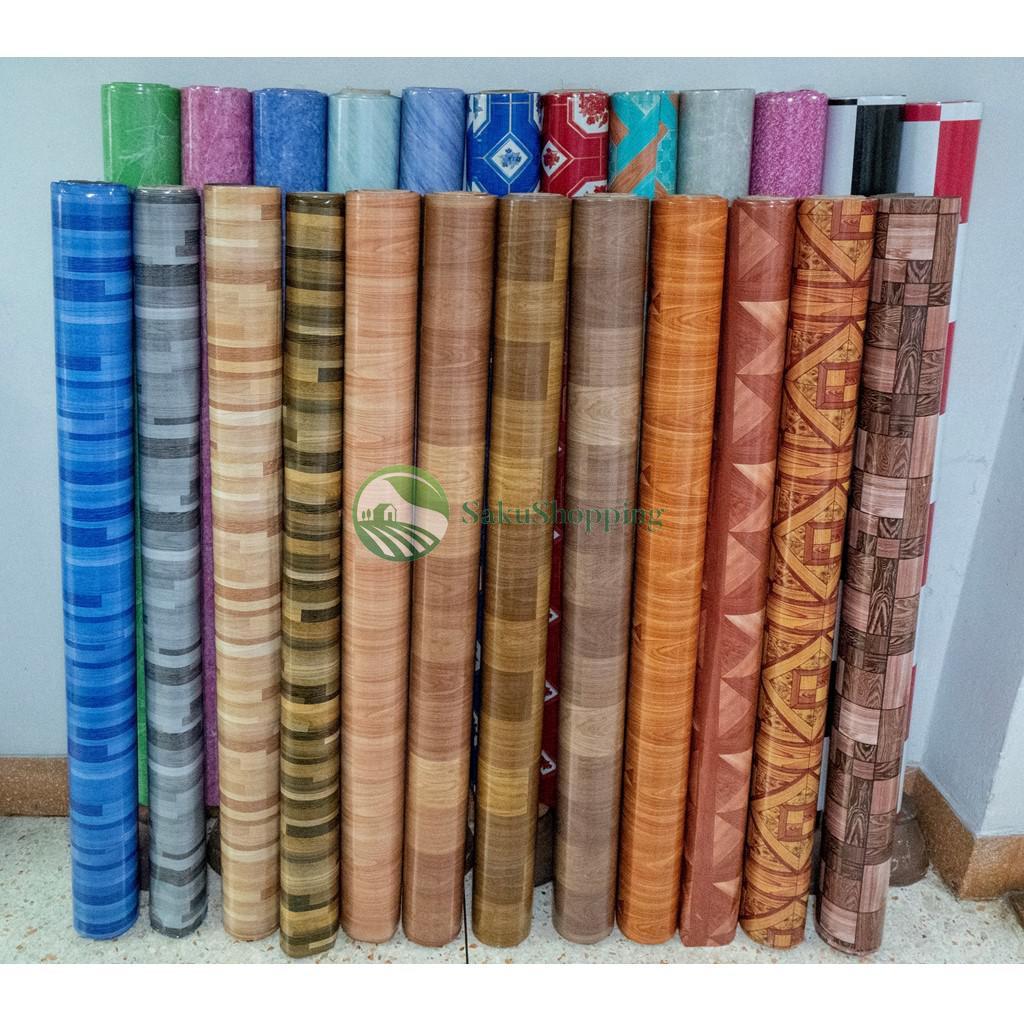 เสื่อน้ำมัน 27 เมตร เคลือบเงา PVC กว้าง 1.4 ม. เสื่อน้ำมัน เสื่อเคลือบลามิเนต 🌈 เสื่อกันน้ำ sk99