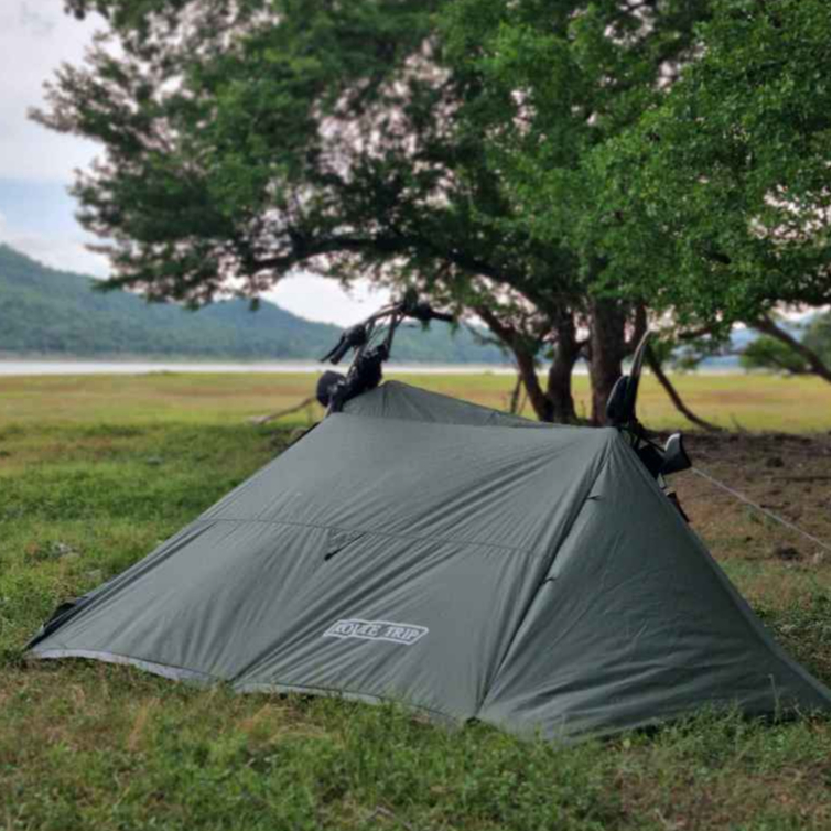 Route Trip Motocycle Tent เต็นท์สำหรับมอเตอร์ไซค์ และ เดินป่า