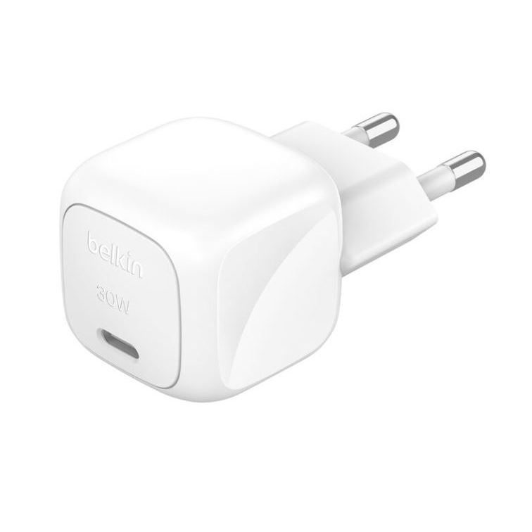 Belkin BoostCharge New Compact USB-C Wall Charger หัวชาร์จ 30W #รุ่น WCA008thWH
