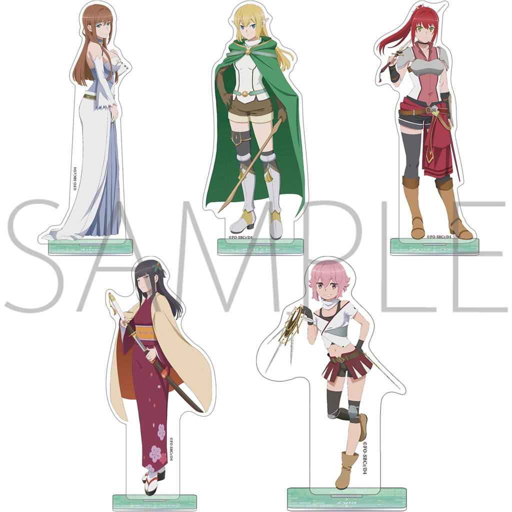 สแตนอะคริลิค อลีเซ่&คางุยะ&ไลร่า&แอสเทรีย -ดันมาจิ[Danmachi IV Acrylic Stand - Alise&Kaguya&Lyra&Ast