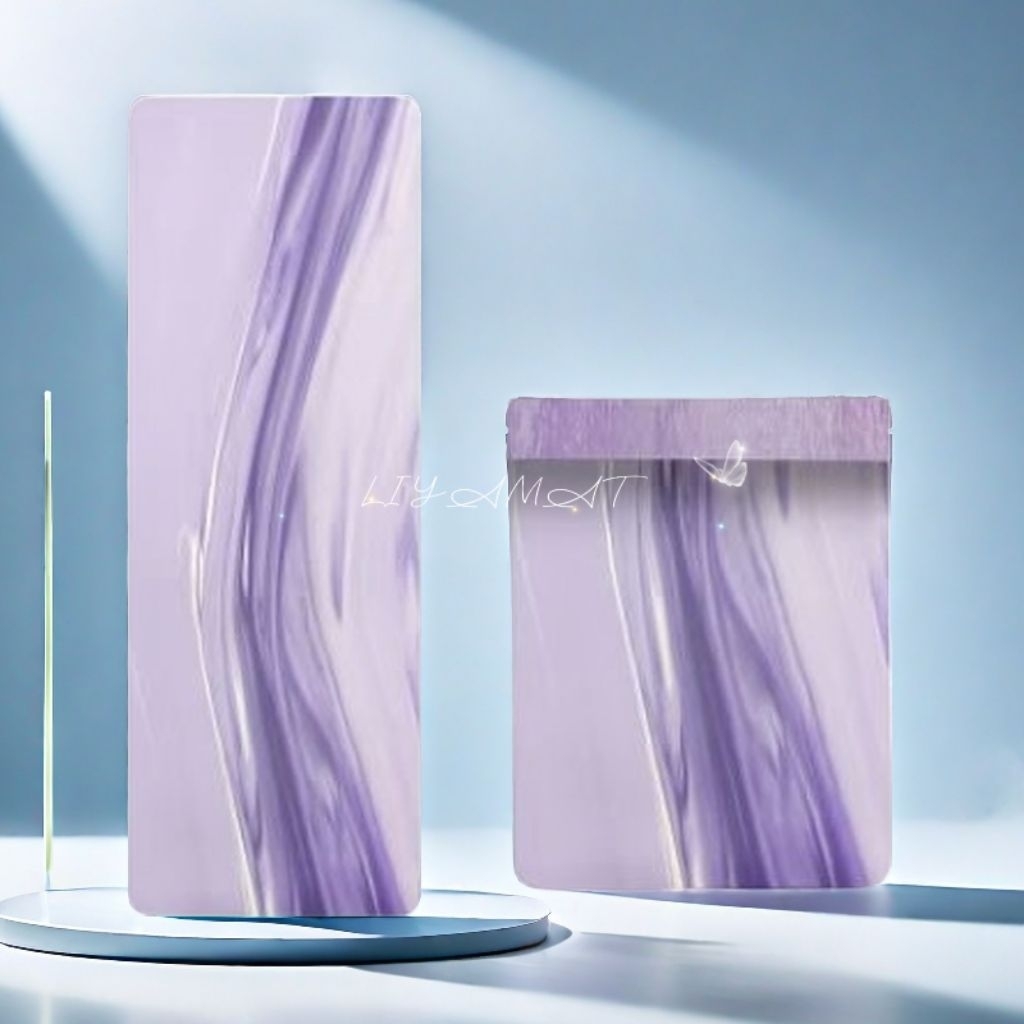 LIYAMAT-[แถมสายรัดเสื่อโยคะ]เสื่อโยคะ yogamat Matt Coco Pu ยางพาราสีพื้นกับสีหน้าสีเดียวกัน - รูปที่ 7