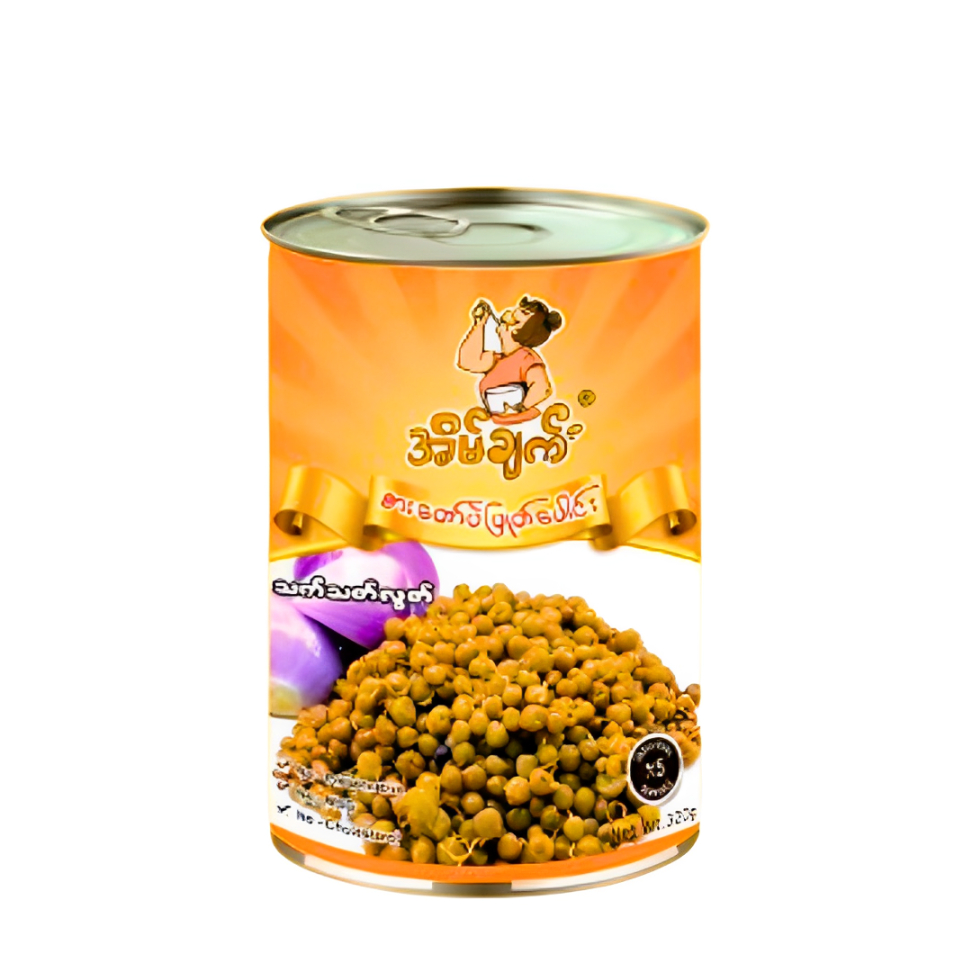 Eain Chat (အိမ်ချက် ပဲပြုတ်) – Myanmar-Style Boiled Peas – 320g Canned Food