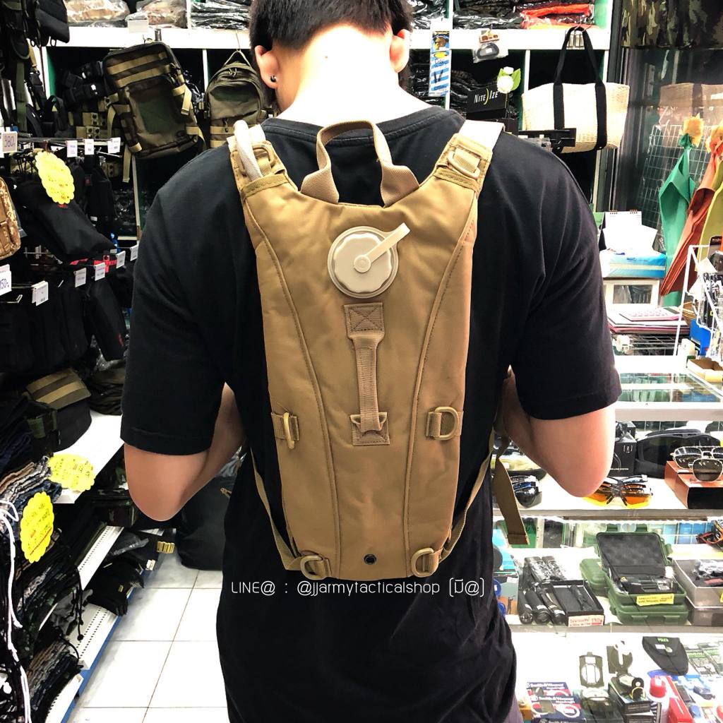 เป้น้ำสนาม 2.5L กระเป๋าใส่น้ำสะพายหลัง ถุงน้ำ 2.5 ลิตร ราคา ถูกที่สุด ดีลบีเคเค แกลเลอรีภาพที่ 2